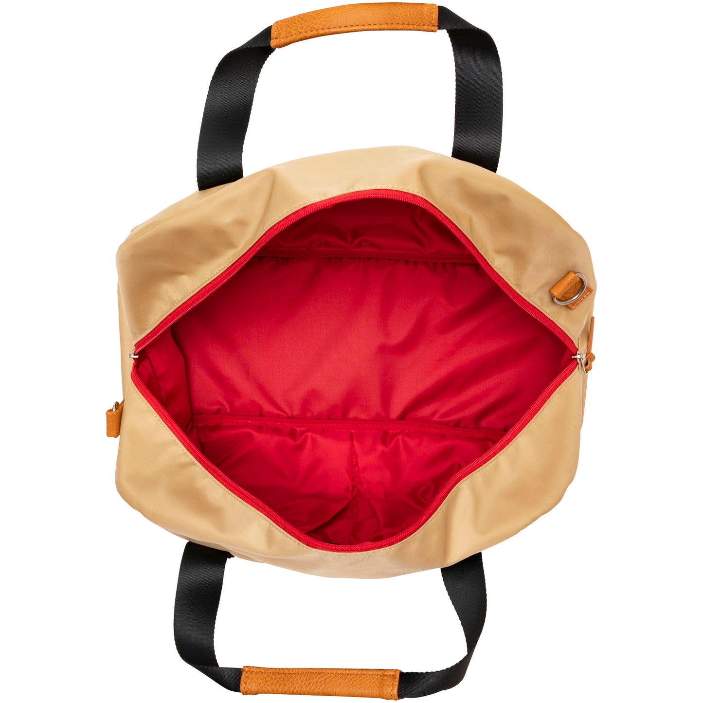 ボストンバッグ TDBB-BF70 ベージュ/レッド