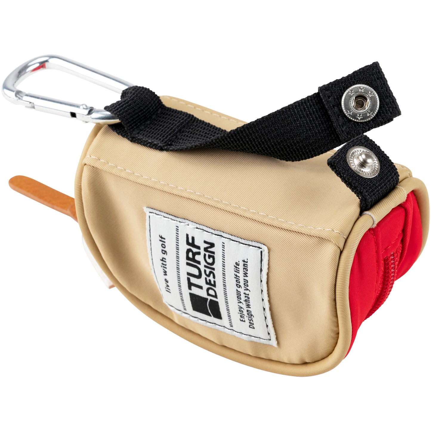 ボールポーチ TDBP-BF70 ベージュ/レッド