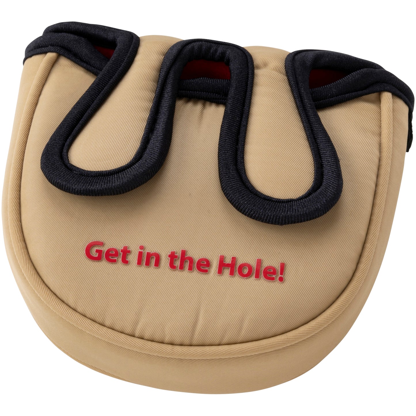 パターカバー/マレット型 TDPC-BF70M  ベージュ/レッド