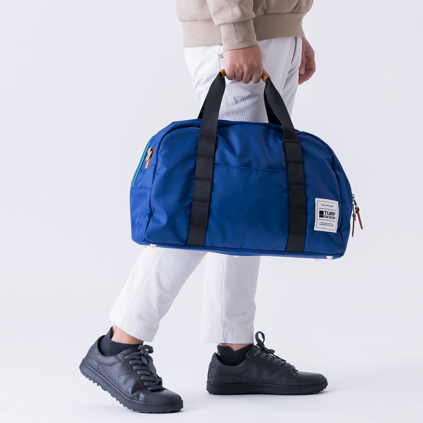 ボストンバッグ TDBB-BF70 ベージュ/レッド