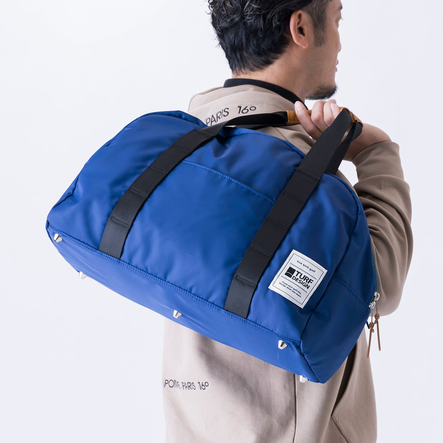 ボストンバッグ TDBB-BF70 ベージュ/レッド