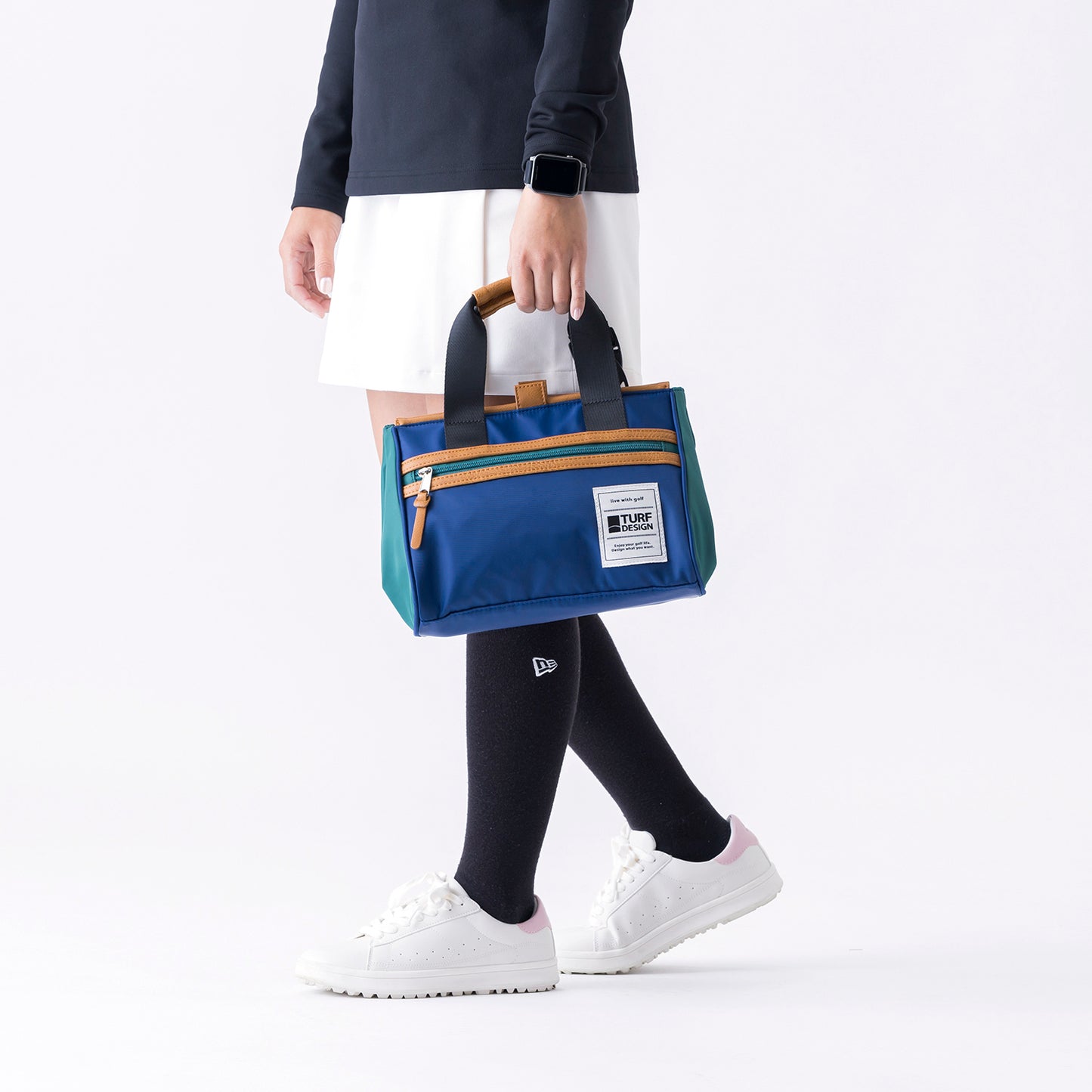 ミニトートバッグ TDMT-BF70 ホワイト/ネイビー