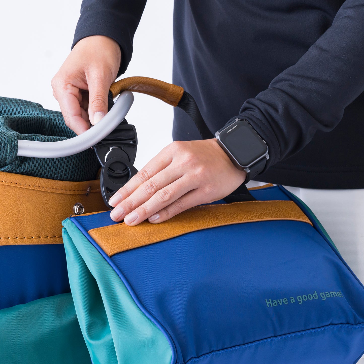 ミニトートバッグ TDMT-BF70 ホワイト/ネイビー