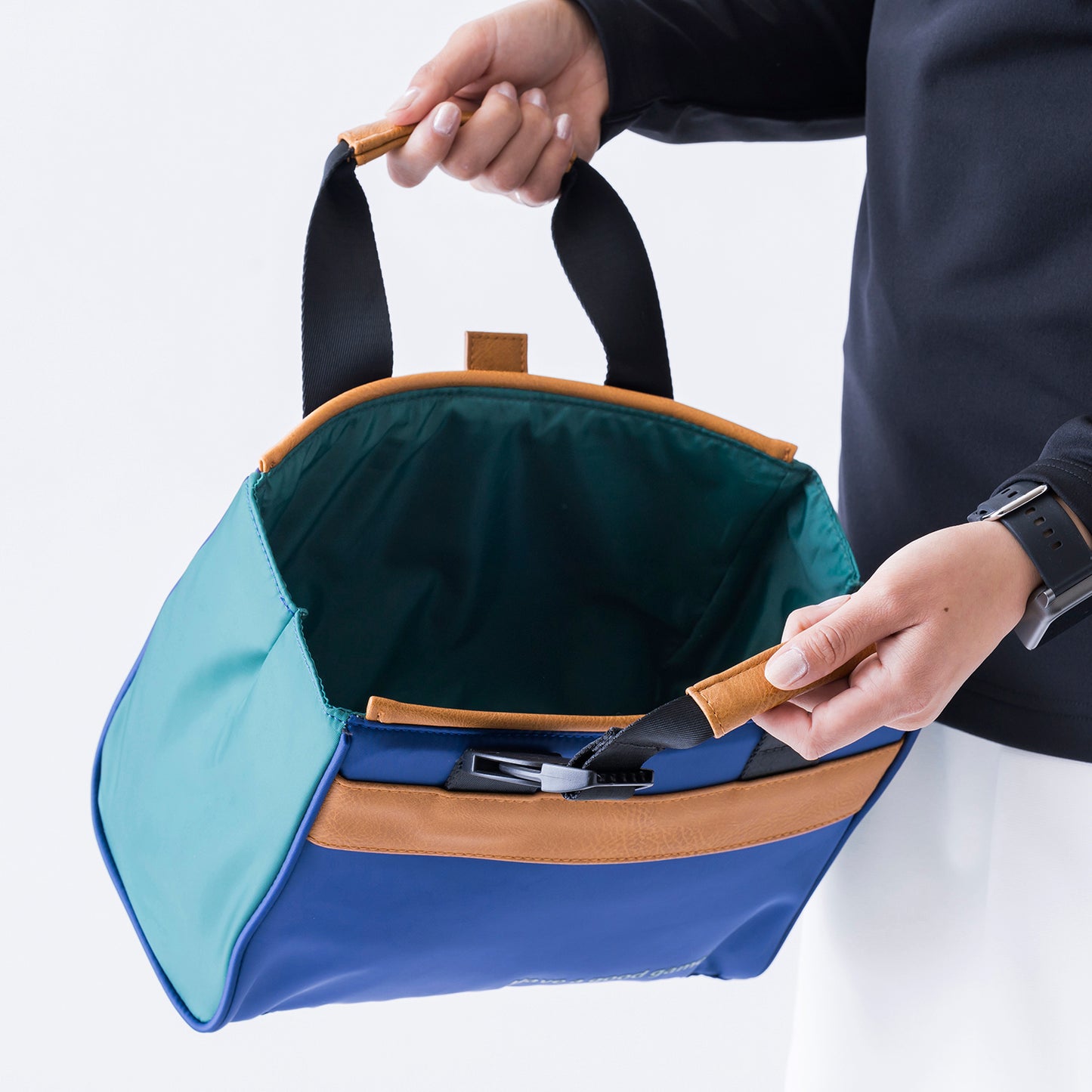 ミニトートバッグ TDMT-BF70 ホワイト/ネイビー