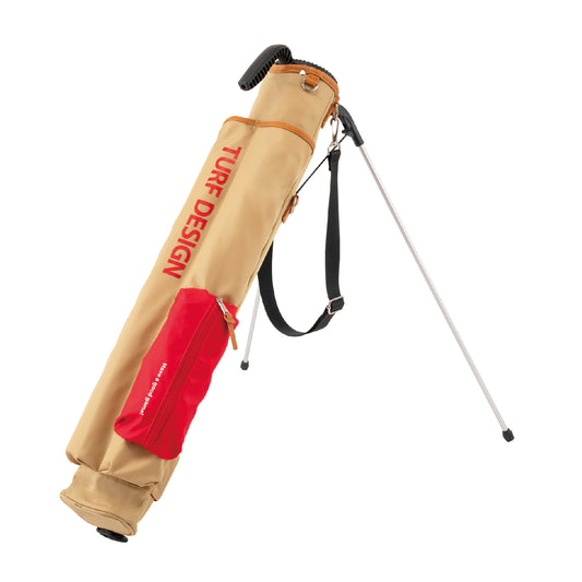 ミニスタンドバッグ  TDMS-BF70 ベージュ/レッド